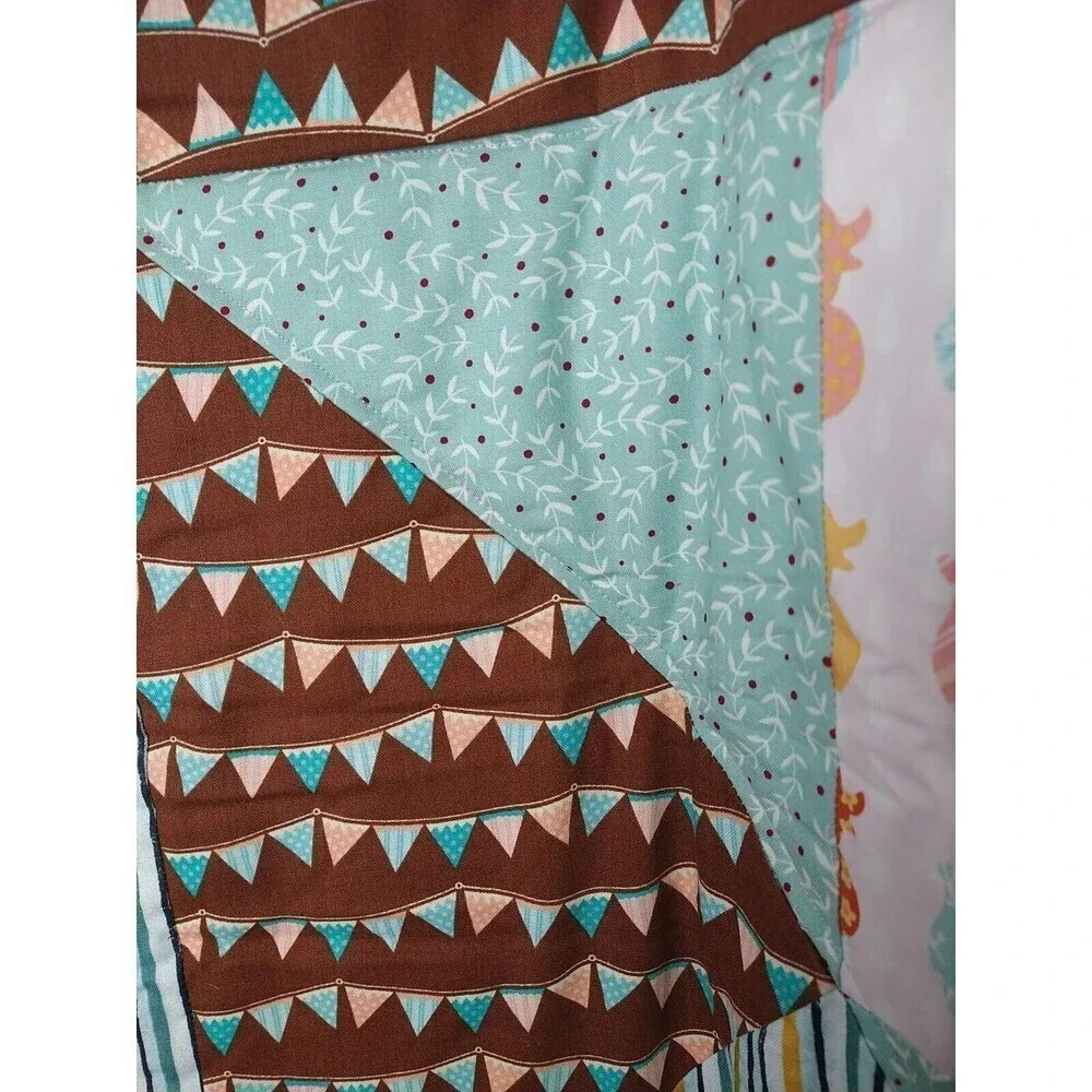 New Handmade Ducks Unisex Pinwheel Baby Blanket. 38.5